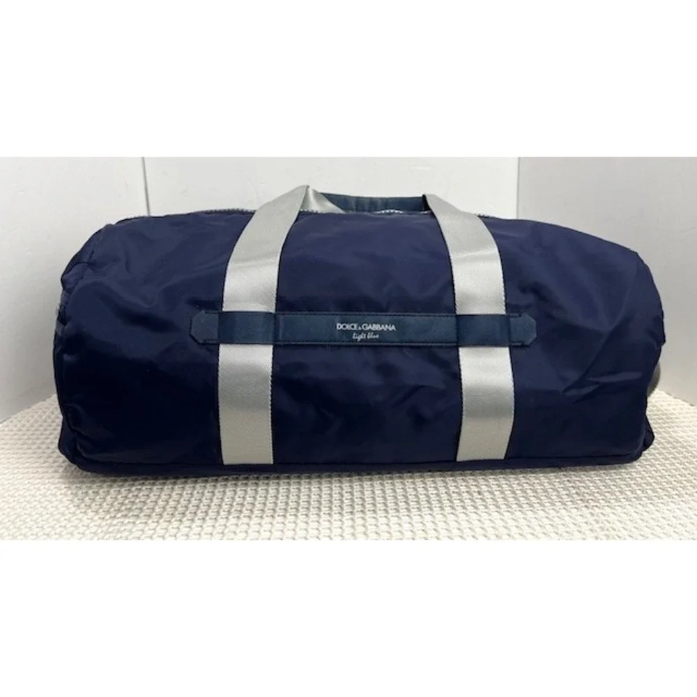 Dolce & Gabbana duffel‎ bag Light Blue Medium Nylon navy/Gray